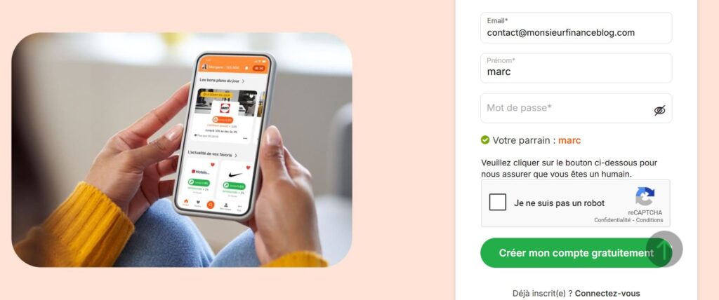 finaliser son inscription sur igraal