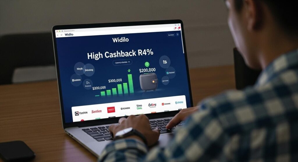 wilido cashback un écran d'ordinateur